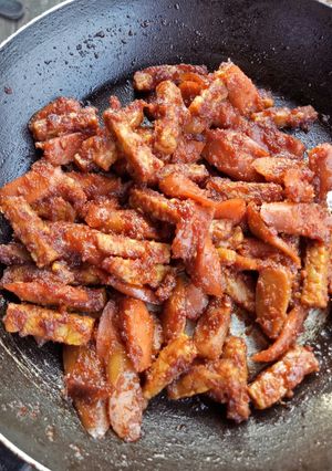 Foto resep Sambel Goreng Tempe Sosis Praktis Simpel