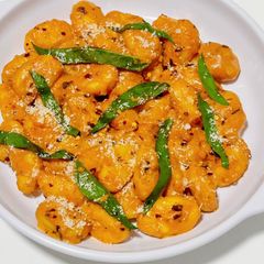 Gnocchi in Spicy Tomato Cream Sauce A picture of Gnocchi in Spicy Tomato Cream Sauce.