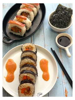 Foto resep Mentai Sushi Roll Tanpa Salmon (chef @Devina Hermawan)