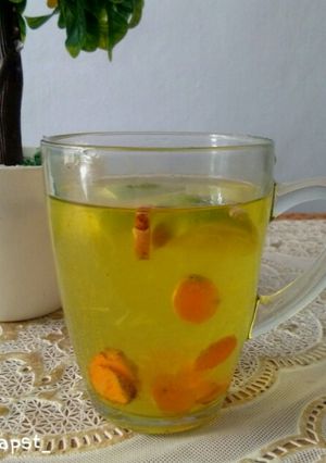 Foto resep Wedhang kunir pereda nyeri dilepen
