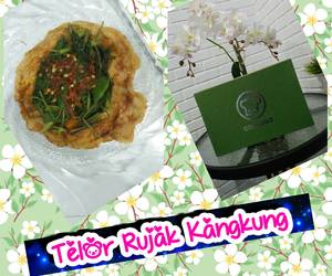 Praktis, Menyajikan Telor Rujak Kangkung Gurih Mantul