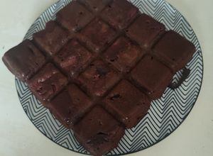 Une photo de Brownie allégé chocolat et fraise 🍓
