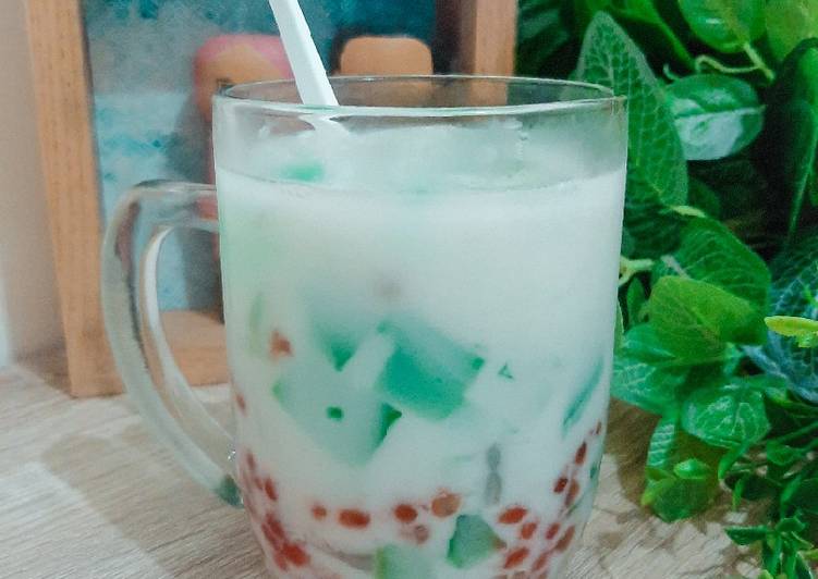 Cara Membuat Es Mutiara Pandan Kelapa Muda a.k.a. Buko Pandan KW ???? untuk jualan