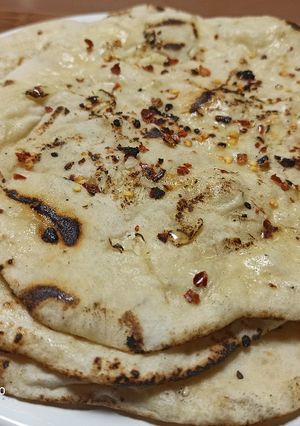 A picture of Chilli garlic naan.