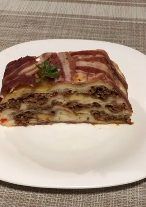 O poză a rețetei Lasagna cu bacon 🥓🍝.