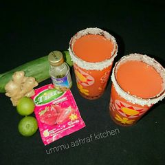 Cucumber and ginger drinks A picture of Cucumber and ginger drinks.