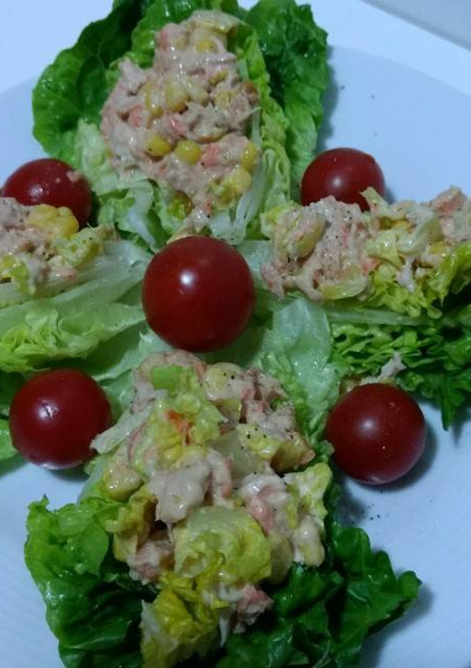 Una foto de Cogollos de Tudela con salsa rosa