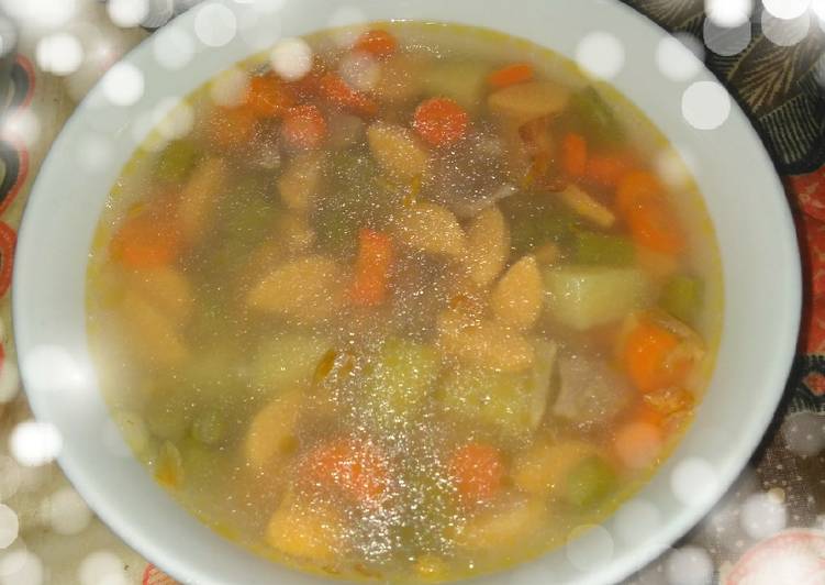 Resep Sup sosis yang Enak