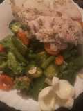 Revuelto de verduras con panga