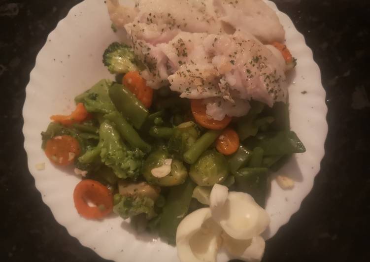 Revuelto de verduras con panga