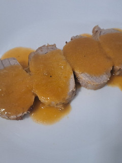 Una foto de Solomillo en salsa de manzana y cerveza
