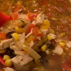 A picture of Chicken Tortilla Soup.