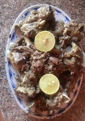 صورة لوصفة لحم خروف بالصاج 🐏