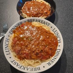 Homemade chilli A picture of Homemade chilli.