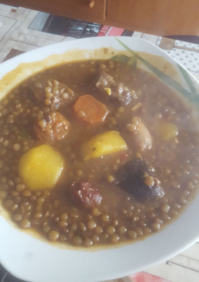 Una foto de Lentejas estofadas