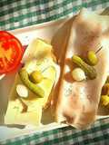 Tosta de Maasdam y pechuga de pavo