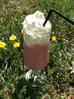Una foto de Batido de fresas