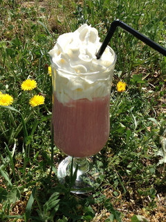Una foto de Batido de fresas