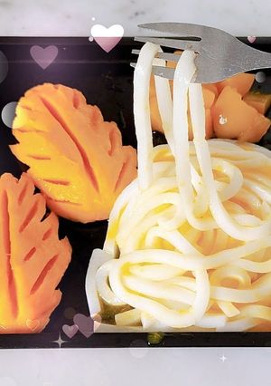 芒果烏冬 的食譜成品照片