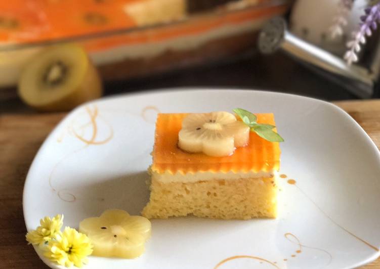 Langkah Mudah untuk Membuat Jelly vanilla sponge cake Anti Gagal