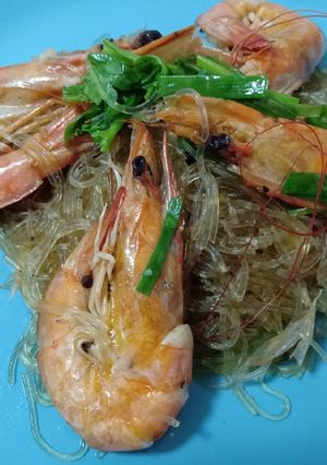 รูปของ กุ้งอบวุ้นเส้น แบบบ้านๆ