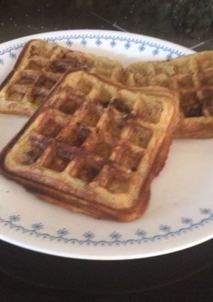 Una foto de Tortitas de banana (plátano, cambur)