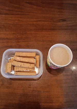Foto di ✨🌳✨ IL TORRONE SPAGNOLO CON IL FRULLATO ALLA MELA E BANANA ✨🌈✨