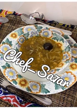 صورة لوصفة شوربة الحريرة المغربية السريعة