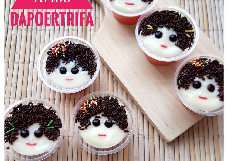 Puding Kribo (Strawbery vanila)