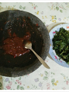 Foto resep Sambal brambang kangkung