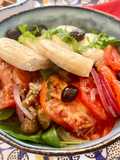 Salade froide de tomate et aubergine
