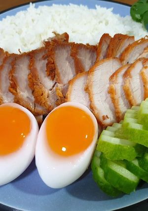 รูปของ ข้าวหมูแดง พร้อมไข่ตาหวาน