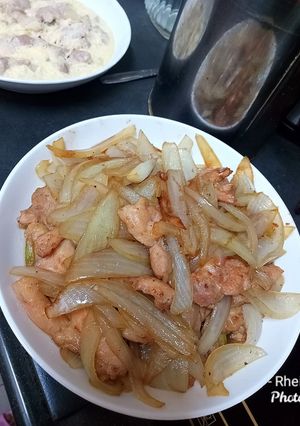 Foto resep Ayam tumis bawang bombai
