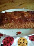 Torta invertida de manzanas