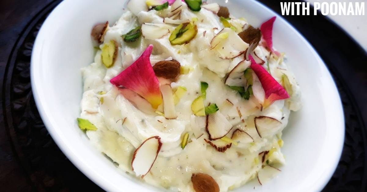 Dry fruit Shrikhand Recipe by P. Poonam - Cookpad