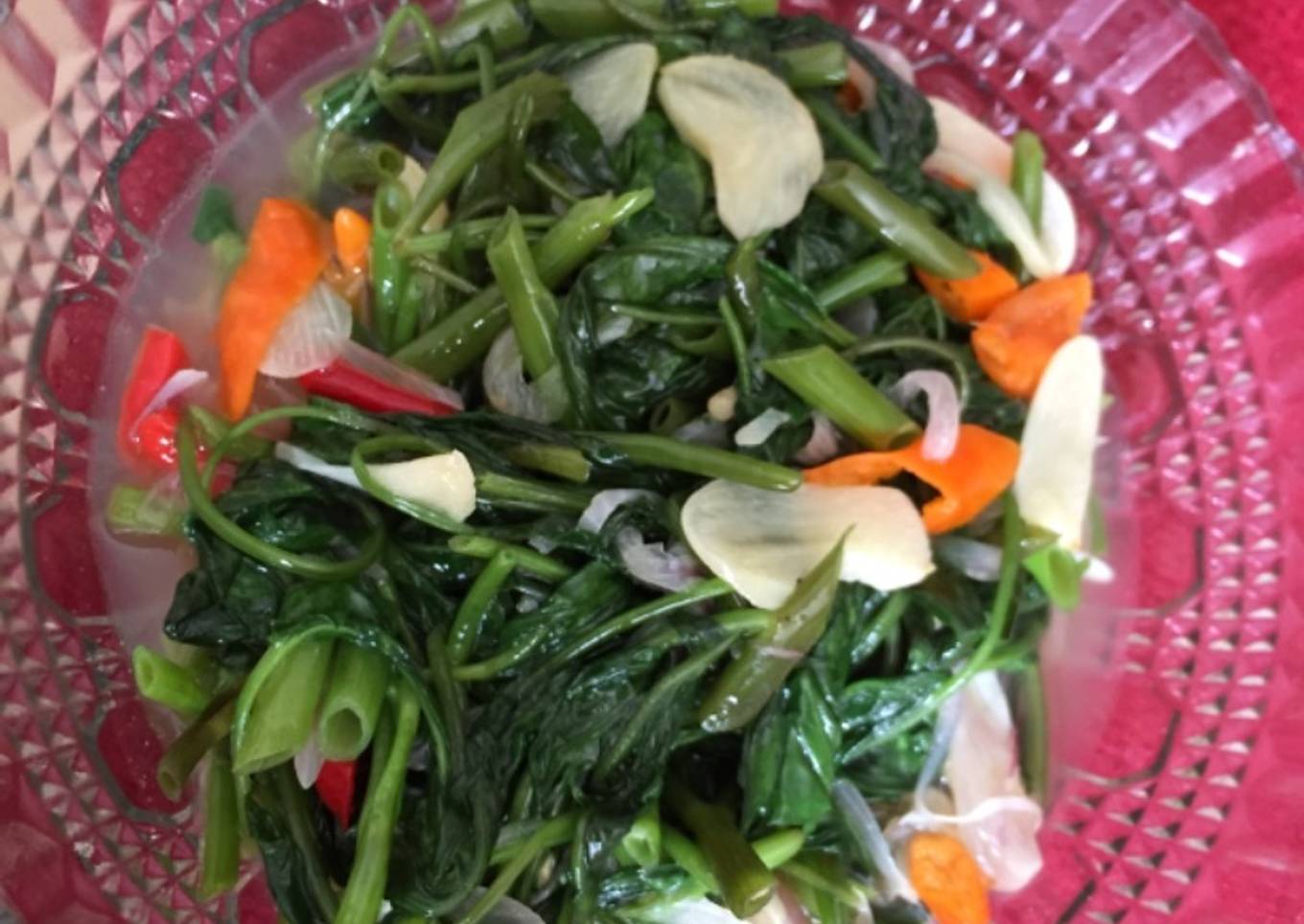 Kangkung Saus Tiram Pedas Enak