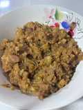 Picadillo de arracache con carne y papa 😋