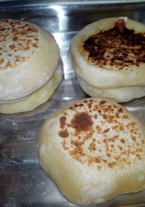 Una foto de Pan con queso al sartén