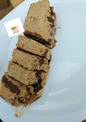 A picture of No bake biscuit cake.