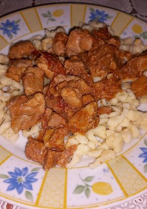 Lecsós sertéspörkölt recept fotója