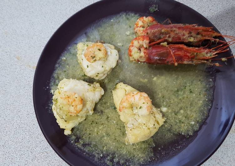Rape con carabineros y gambones