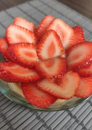 Una foto de Tartaleta de fresa sin horno