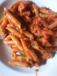 Una foto de Macarrones con chorizo