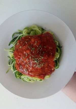 Una foto de Spaguetti de calabacín