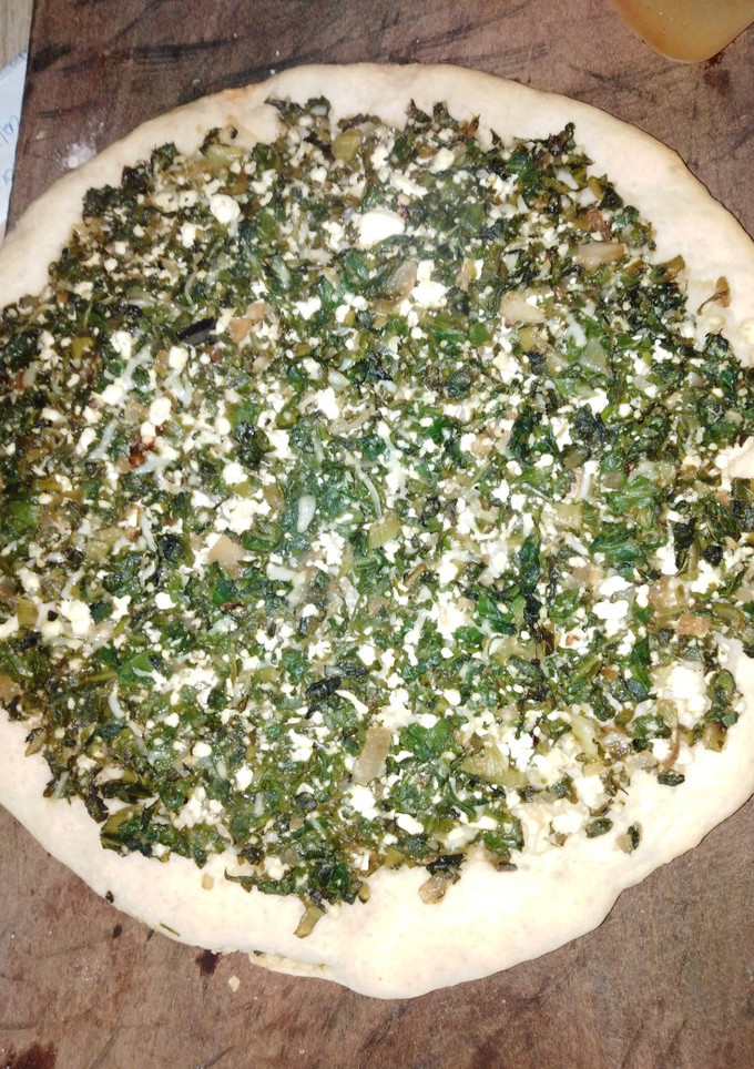 Una foto de Pizza vegetariana