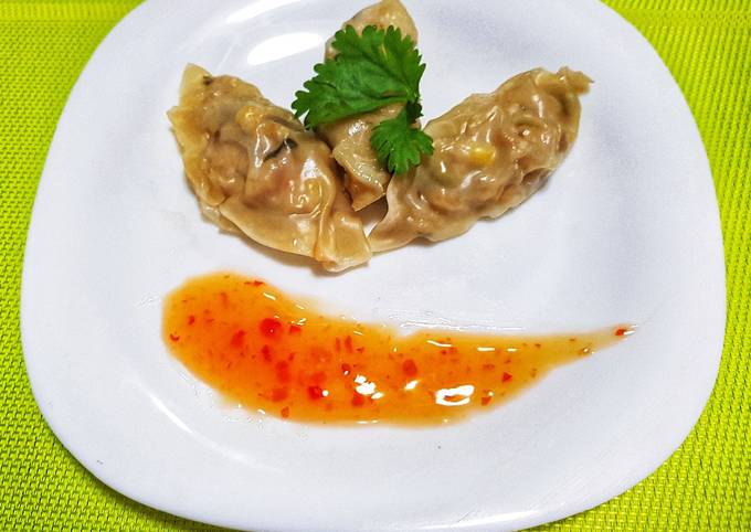 Delicious and super healthy chicken and veg dumplings