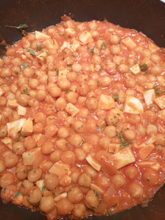 Una foto de Sofrito de garbanzos