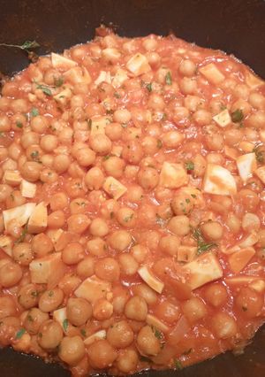 Una foto de Sofrito de garbanzos