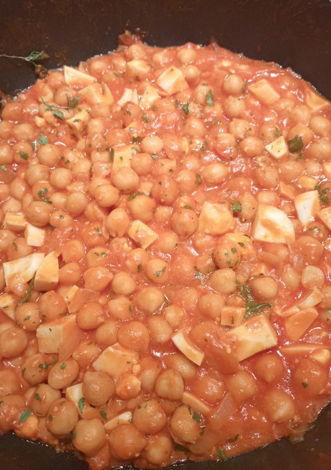 Una foto de Sofrito de garbanzos