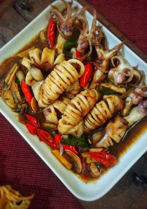 Foto resep Cumi saus tiram selera